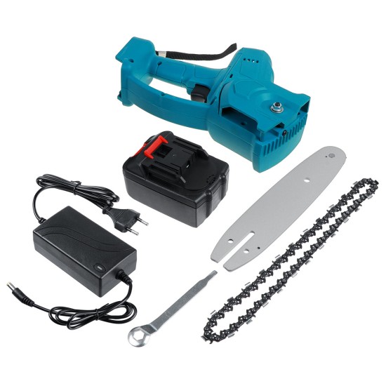 21V 8Inch 1080W One-Hand Saw Woodworking Electric Cordless ChainSaw Wood Cutter Power Tool