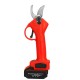 21V Cordless Electric Pruning Shears Garden Pruner Branch Cutting Tool With 1/2 Battery