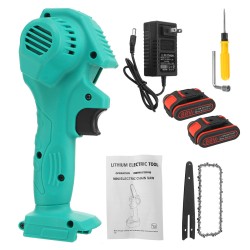 21V Portable Electric Pruning Saw Rechargeable Woodworking Electric Chain Saw W/ 1/2pcs Battery 21V Portable Electric Pruning Saw Rechargeable Woodworking Electric Chain Saw W/ 1/2pcs Battery