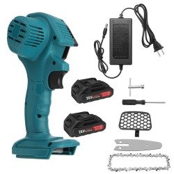 24V 4 Inch One-Hand Electric Chain Saw 800W Handheld Logging Saws Chainsaw Wood Cutting Tool W/ 2pcs Battery For Makita 24V 4 Inch One-Hand Electric Chain Saw 800W Handheld Logging Saws Chainsaw Wood Cutting Tool W/ 2pcs Battery For Makita