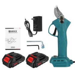 25/30mm Cordless Electric Branch Scissors Pruning Shears Cutter Tool Trimmer W/ 2pcs Battery 25/30mm Cordless Electric Branch Scissors Pruning Shears Cutter Tool Trimmer W/ 2pcs Battery