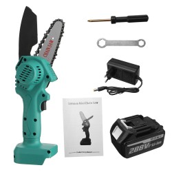 288VF Cordless Electric One-Hand Saw Mini Woodworking Chain Saw W/ 1pc or 2pcs Battery 288VF Cordless Electric One-Hand Saw Mini Woodworking Chain Saw W/ 1pc or 2pcs Battery