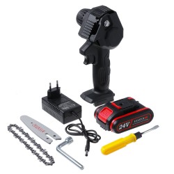4inch 24V Rechargeable Cordless Electric Saw Mini Handheld Chainsaw Wood Cutter Tool W/ None/1pc/2pcs Battery 4inch 24V Rechargeable Cordless Electric Saw Mini Handheld Chainsaw Wood Cutter Tool W/ None/1pc/2pcs Battery