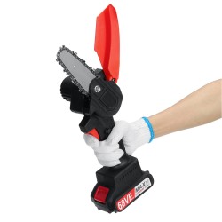 4 Inch Mini Cordless Electric Chain Saw One-Hand Saw Woodworking Wood Cutter W/ 1/2 Battery 4 Inch Mini Cordless Electric Chain Saw One-Hand Saw Woodworking Wood Cutter W/ 1/2 Battery