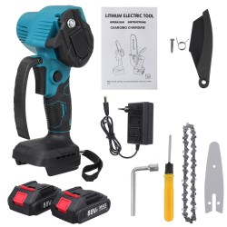 4inch 88VF Cordless Electric Chainsaw Rechargeable Woodworking Saw Wood Cutter W/ None/1/2 Battery For Makita 4inch 88VF Cordless Electric Chainsaw Rechargeable Woodworking Saw Wood Cutter W/ None/1/2 Battery For Makita