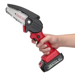 550W 24V 4inch Mini Cordless Electric Chain Saw One-Hand Woodworking Wood Cutter W/ 1pc Battery 550W 24V 4inch Mini Cordless Electric Chain Saw One-Hand Woodworking Wood Cutter W/ 1pc Battery
