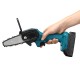 550W 48VF 4inch Mini Cordless One-Hand Electric Chain Saw Woodworking Wood Cutter W/ 2pcs Battery