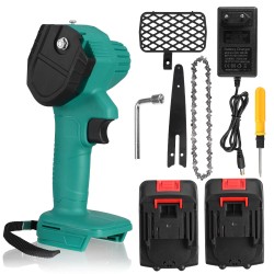 6 Inch Electric Chain Saw Portable Woodworking Tool Wood Cutter Chainsaw W/ 1/2pcs Battery 6 Inch Electric Chain Saw Portable Woodworking Tool Wood Cutter Chainsaw W/ 1/2pcs Battery