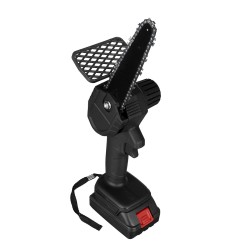 6 Inch Electric Chain Saw Portable Woodworking Tool Wood Cutter Chainsaw W/ 1/2pcs Battery 6 Inch Electric Chain Saw Portable Woodworking Tool Wood Cutter Chainsaw W/ 1/2pcs Battery