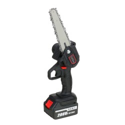6 Inch Portable Electric Pruning Chain Saw Rechargeable Small Woodworking Wood Cutter W/ 1 or 2 Battery 6 Inch Portable Electric Pruning Chain Saw Rechargeable Small Woodworking Wood Cutter W/ 1 or 2 Battery