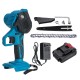  6-Inch Cordless Electric Protable Chainsaw W/ 1PCS/2Pcs Batteries For Tree Branch Wood Cutting