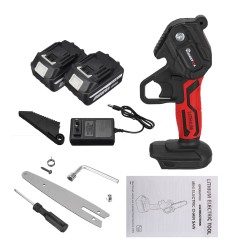 6Inch 1200W Electric Chain Saw Cordless Pruning Chainsaw Garden Tree Logging Woodworking Tool W/ 1/2pcs Battery 6Inch 1200W Electric Chain Saw Cordless Pruning Chainsaw Garden Tree Logging Woodworking Tool W/ 1/2pcs Battery