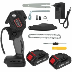 6Inch 88VF Portable Electric Pruning Chain Saw Rechargeable Small Woodworking Chainsaw W/ 1/2pcs Battery 6Inch 88VF Portable Electric Pruning Chain Saw Rechargeable Small Woodworking Chainsaw W/ 1/2pcs Battery