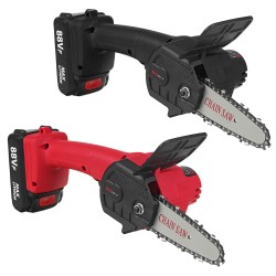 88VF 4Inch Electric Chain Saw Woodworking Wood Cutter One-Hand Saw W/ 1/2 Battery 88VF 4Inch Electric Chain Saw Woodworking Wood Cutter One-Hand Saw W/ 1/2 Battery