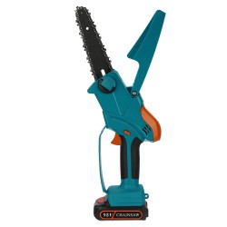 98VF 6 Inch Portable Electric Saw Pruning Chain Saw Rechargeable Woodworking Power Tools Wood Cutter W/ 1/2 Battery EU Plug 98VF 6 Inch Portable Electric Saw Pruning Chain Saw Rechargeable Woodworking Power Tools Wood Cutter W/ 1/2 Battery EU Plug