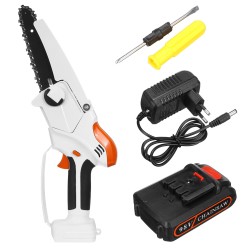 98VF 6Inch Cordless Electric Chain Saw Rechargeable Wood Cutter Woodworking Tool W/ None or1or2 Battery 98VF 6Inch Cordless Electric Chain Saw Rechargeable Wood Cutter Woodworking Tool W/ None or1or2 Battery