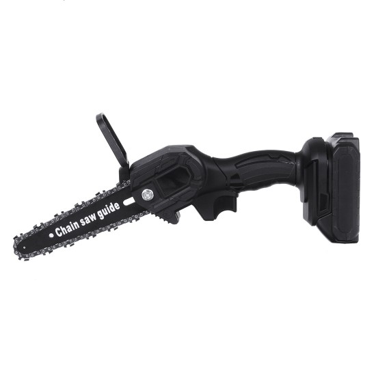 AC 100-240V 550W Black Cordless Electric Chain Saw Wood Mini Cutter One-Hand Saw with 2 Batteries Woodworking Tools Set