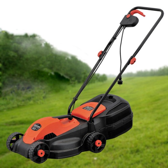 110V 1200W Electric Lawn Mower Hand Push Gardening Grass Trimmer Weeding Machine