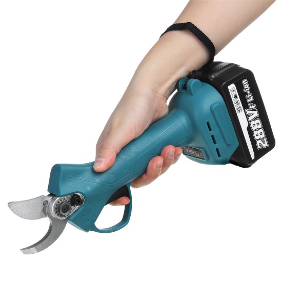 21V Cordless Electric Pruning Shears Secateurs Branch Cutter Scissor 1/2 Battery Suitable For Makita Battery