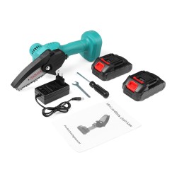 24V 4 Inch Rechargable Mini Chain Saws 1500W One-hand Cordless Electric Pruning Chain Saw Protable Mini Chainsaw W/ 1/2pcs Battery EU Plug 24V 4 Inch Rechargable Mini Chain Saws 1500W One-hand Cordless Electric Pruning Chain Saw Protable Mini Chainsaw W/ 1/2pcs Battery EU Plug