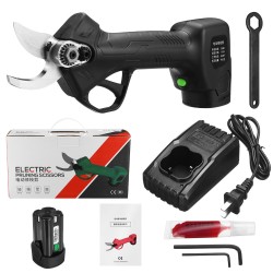 Cordless Electric Pruning Shears with Rechargeable Lithium Battery Powered Tree Branch Pruner 35mm (Max) Cutting Garden Tool Cordless Electric Pruning Shears with Rechargeable Lithium Battery Powered Tree Branch Pruner 35mm (Max) Cutting Garden Tool