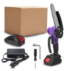 6 Inch Mini Electric Chain Saw W/ None/1/2pcs Battery Woodworking Pruning Chainsaw Tool Wood Cutter 6 Inch Mini Electric Chain Saw W/ None/1/2pcs Battery Woodworking Pruning Chainsaw Tool Wood Cutter