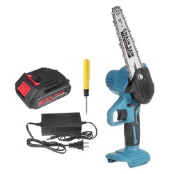 88VF 7500mAh 6in Cordless Electric Chain Saw Battery Indicator Wood Cutter One-Hand Saw Woodworking Tool W/ 1/2 Battery 88VF 7500mAh 6in Cordless Electric Chain Saw Battery Indicator Wood Cutter One-Hand Saw Woodworking Tool W/ 1/2 Battery