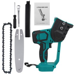 8 Inch Cordless Electric Chain Saw One-Hand Saw Woodworking Cutter for Makita 18/21V Battery 8 Inch Cordless Electric Chain Saw One-Hand Saw Woodworking Cutter for Makita 18/21V Battery