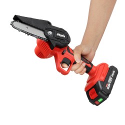 CS-L1+ 18V 4 Inch Mini Cordless Electric Saw LED One Hand Chain Saws Woodworking Wood Cutter Power Tools W/ 2pcs Battery For MakitaBattery CS-L1+ 18V 4 Inch Mini Cordless Electric Saw LED One Hand Chain Saws Woodworking Wood Cutter Power Tools W/ 2pcs Battery For MakitaBattery