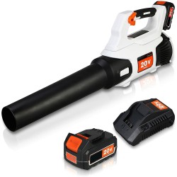 20V 4AH American plug Brushless Motor Cordless Leaf Blower 110MPH 380CFM Battery-Powered Blower for Blowing Wet Leaves Snow Debris Dust with Charger 20V 4AH American plug Brushless Motor Cordless Leaf Blower 110MPH 380CFM Battery-Powered Blower for Blowing Wet Leaves Snow Debris Dust with Charger