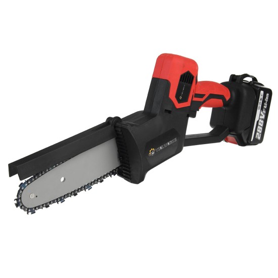 288VF 1500W 8 Inch Electric Cordless One-Hand Saw Chain Saw Woodworking + 2 Battery