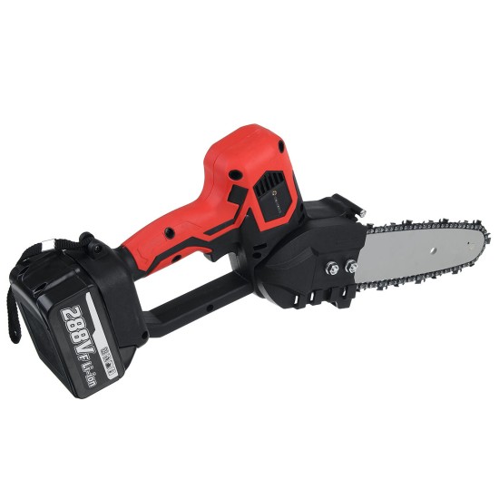 288VF 1500W 8 Inch Electric Cordless One-Hand Saw Chain Saw Woodworking + 2 Battery