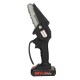 4 Inch 88VF Cordless Electric Chain Saw 1500W One-Hand Saw LED Woodworking Wood Cutter W/ 1/2 Battery Led Working Light