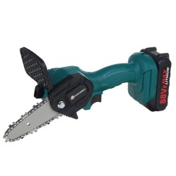 88V Cordless Electric Saw 4inch One-hand Chain Saws Woodworking Cutting Tool W/ 1 or 2pcs Battery Tree Pruning Shears US Plug 88V Cordless Electric Saw 4inch One-hand Chain Saws Woodworking Cutting Tool W/ 1 or 2pcs Battery Tree Pruning Shears US Plug