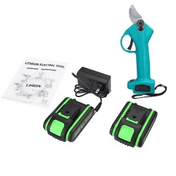88VF 30mm Electric Pruning Shears Cordless Garden Pruner Cutter Tool with 2X Battery & Plastic Toolbox 88VF 30mm Electric Pruning Shears Cordless Garden Pruner Cutter Tool with 2X Battery & Plastic Toolbox
