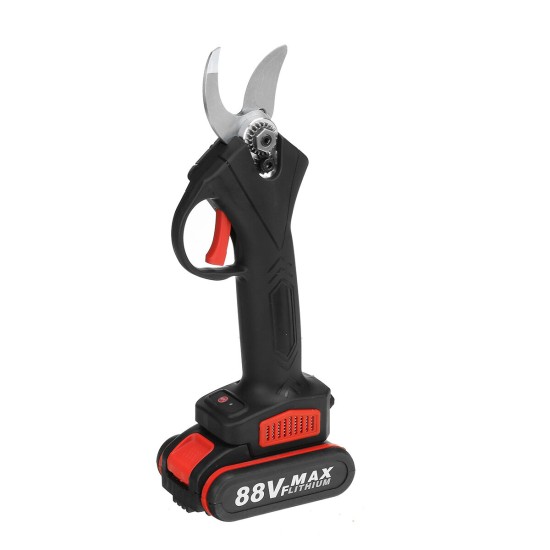 88VF Cordless Electric Pruning Shears Secateur Branch Cutter Scissor W/ 2 Battery & Plastic Tool Box