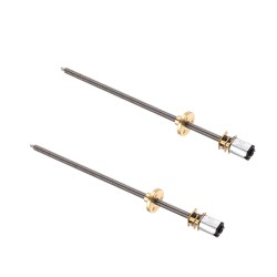 2Pcs Electric Gearbox Motors T5x160mm DC 6V N20 Geared Motor 4mm Fast Screw Motor With Flange Screw Motor 2Pcs Electric Gearbox Motors T5x160mm DC 6V N20 Geared Motor 4mm Fast Screw Motor With Flange Screw Motor