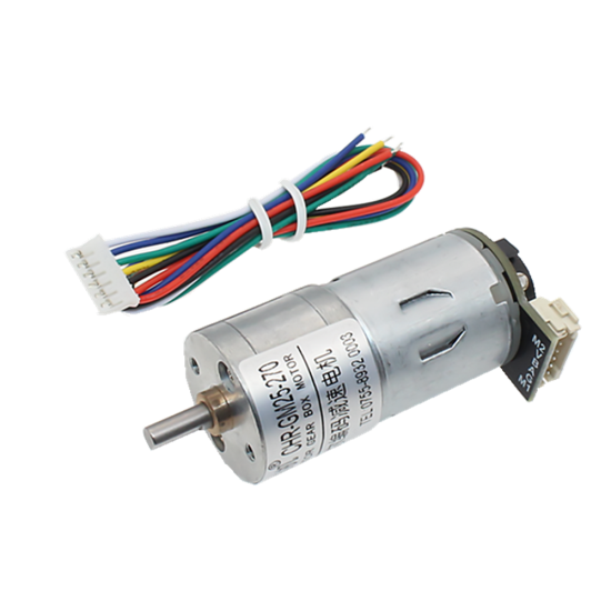 CHR-GM25-270ABHL DC7.4V Hall Encoder DC Gear Motor with Encoder Speed Dial Reducer