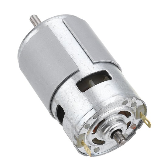 775 Motor DC 12V 24V 80W 150W 288W DC Motor Large Torque High Power DC Motor Double Ball Bearing Spindle Motor