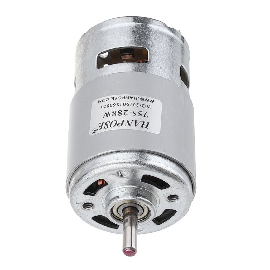 775 Motor DC 12V 24V 80W 150W 288W DC Motor Large Torque High Power DC Motor Double Ball Bearing Spindle Motor