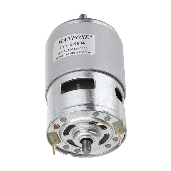 775 Motor DC 12V 24V 80W 150W 288W DC Motor Large Torque High Power DC Motor Double Ball Bearing Spindle Motor