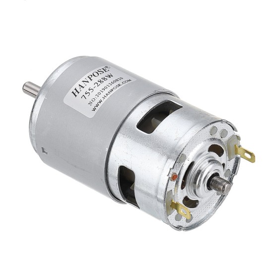 775 Motor DC 12V 24V 80W 150W 288W DC Motor Large Torque High Power DC Motor Double Ball Bearing Spindle Motor