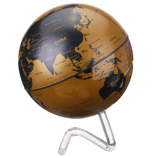4 Inch Diameter Electric Rotating Globe Automatic 360 Dregee Rotation Desktop World Map