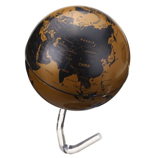 4 Inch Diameter Electric Rotating Globe Automatic 360 Dregee Rotation Desktop World Map