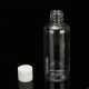 100ml Clear Plastic Bottles For Travel Cosmetic Lotion Container with White Caps