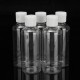 100ml Clear Plastic Bottles For Travel Cosmetic Lotion Container with White Caps