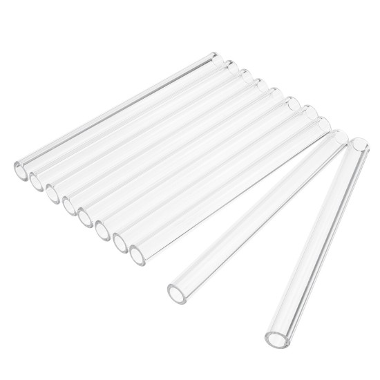 10Pcs 150mm OD 10mm 2.2mm Thick Wall Borosilicate Glass Blowing Tube