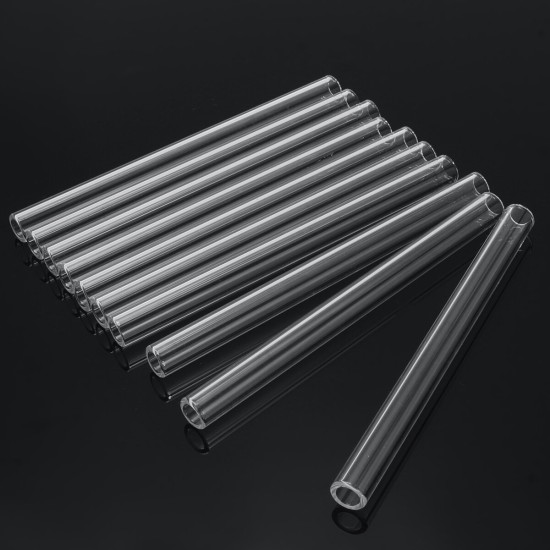 10Pcs 150mm OD 10mm 2.2mm Thick Wall Borosilicate Glass Blowing Tube