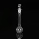 10mL Clear Glass Volumetric Flask w/ Glass Stopper Lab Chemistry Glassware