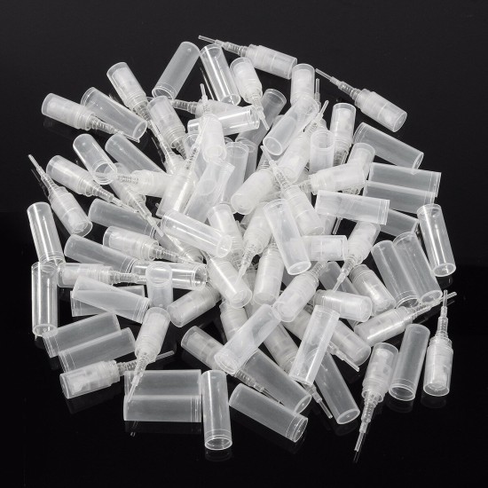 50Pcs 2ml Empty Clear Travel Spray Bottles Transparent Plastic Perfume Atomizer